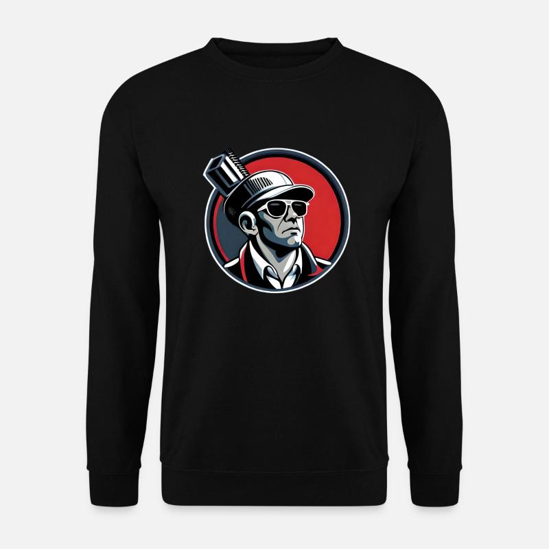 Rundes Mafia-Logo - Unisex Pullover - Schwarz