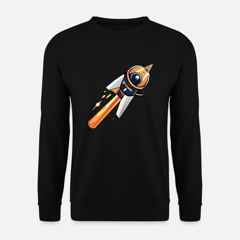 Rocket going into space - Unisex Sweatshirt - black