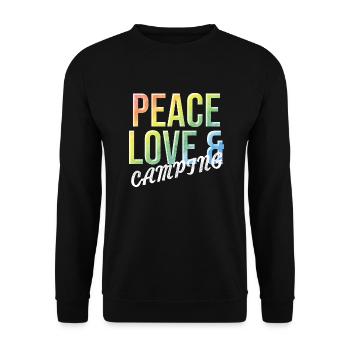 Camping Liebe - Unisex Pullover - Schwarz - Vorne - Alina (178cm) & Michal (187cm)