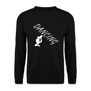 Dancing Dance Music - Unisex Sweatshirt - black - Front - Alina (178cm) & Michal (187cm)