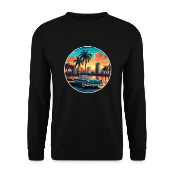 Cuba - Sweat-shirt Unisexe - noir - Devant - Alina (178cm) & Michal (187cm)