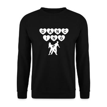 Dancing Dance Music - Unisex Sweatshirt - black - Front - Alina (178cm) & Michal (187cm)