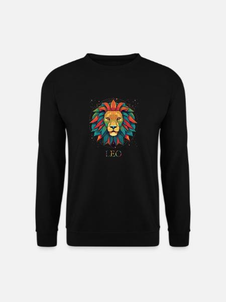Leo zodiac sign - Löwe Sternzeichen - Unisex Pullover - Schwarz