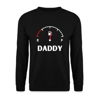 Mommy daddy baby match t shirt - Sweat-shirt Unisexe - noir - Devant - Alina (178cm) & Michal (187cm)