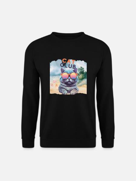 Cat Club - Unisex Pullover - Schwarz