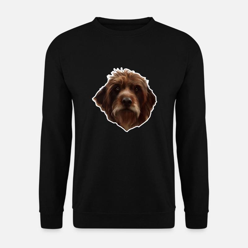 griffon Český Fousek " Tschechischer Bart " - Unisex Pullover - Schwarz