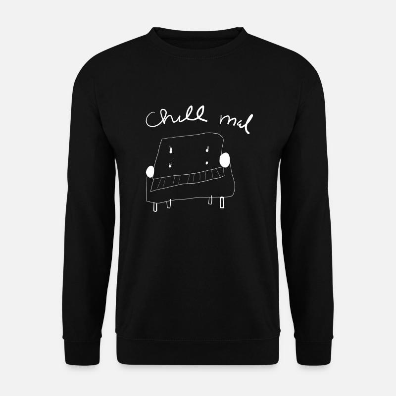 Chill mal Sofa - Unisex Pullover - Schwarz