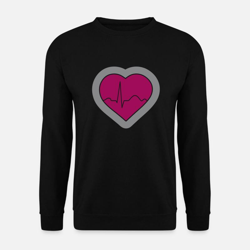 Herz - Unisex Pullover - Schwarz