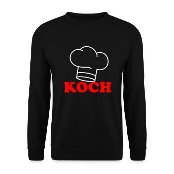 Koch - Unisex Pullover - Schwarz - Vorne - Alina (178cm) & Michal (187cm)