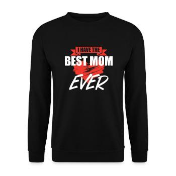 Mother Saying Gift Mom Mother's Day - Unisex Sweatshirt - black - Front - Alina (178cm) & Michal (187cm)