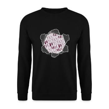 geburtstagsgeschenk geburtstagsgeschenkidee - Unisex Pullover - Schwarz - Vorne - Alina (178cm) & Michal (187cm)