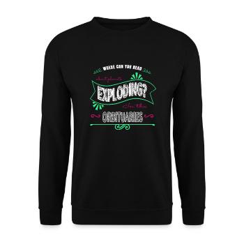 Night Sky Awesome Astronomy Gifts Present Idea - Sweat-shirt Unisexe - noir - Devant - Alina (178cm) & Michal (187cm)