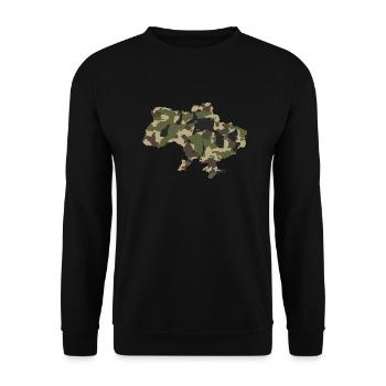 Ukraine Camoufalge - Unisex Sweatshirt - black - Front - Alina (178cm) & Michal (187cm)