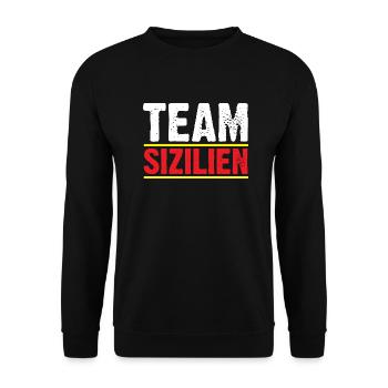 Sicile Sicilienne Sicile - Sweat-shirt Unisexe - noir - Devant - Alina (178cm) & Michal (187cm)