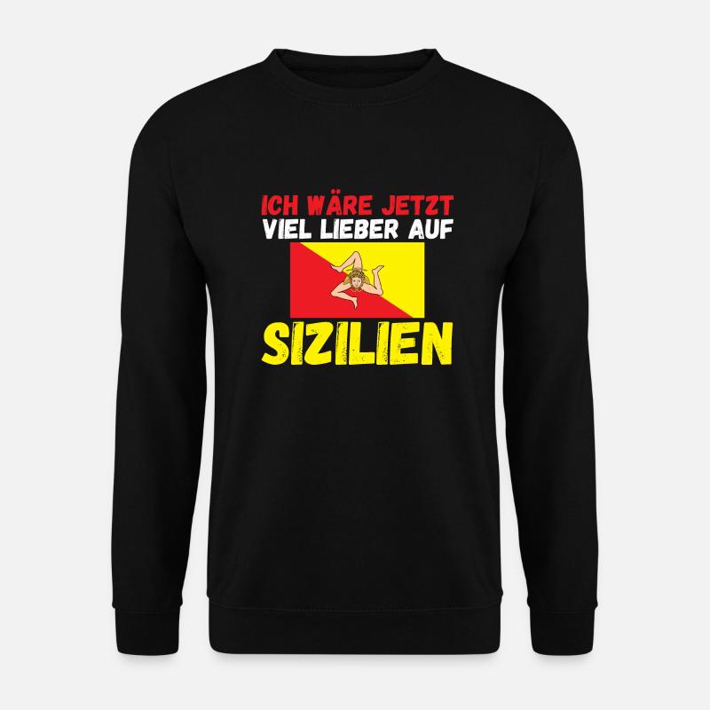 Sizilianer Sizilianisch Sizilien - Unisex Pullover - Schwarz