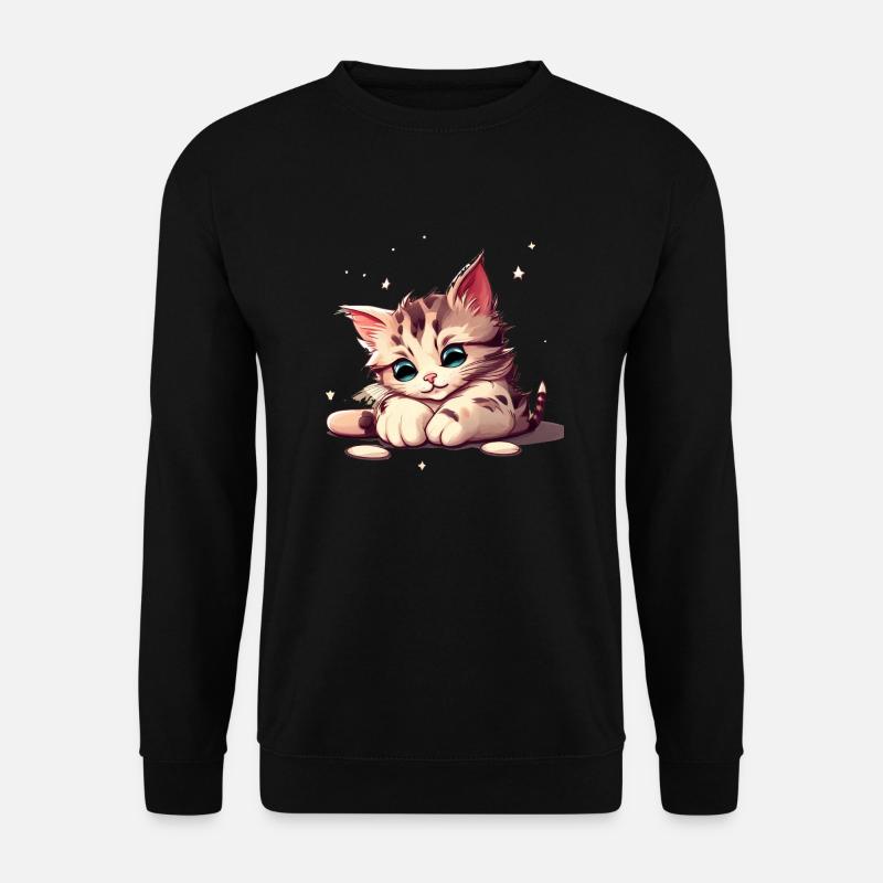 süßes Kätzchen - Unisex Pullover - Schwarz