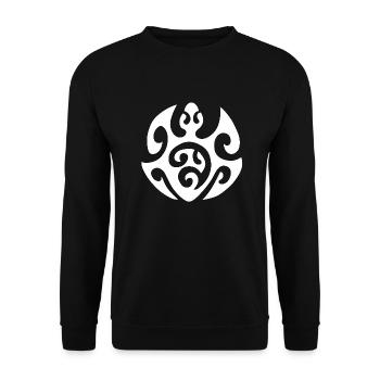 tortue maorie 30 blanc - Sweat-shirt Unisexe - noir - Devant - Alina (178cm) & Michal (187cm)