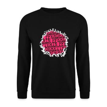Friends Doberman Brown Birthday Cool - Unisex Sweatshirt - black - Front - Alina (178cm) & Michal (187cm)