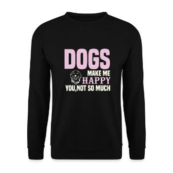 PawPrint Couture - Unisex Pullover - Schwarz - Vorne - Alina (178cm) & Michal (187cm)