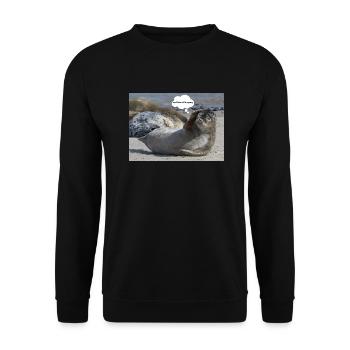 Robbe - Unisex Pullover - Schwarz - Vorne - Alina (178cm) & Michal (187cm)