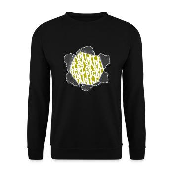under the tree couples awkward dino present - Unisex Sweatshirt - black - Front - Alina (178cm) & Michal (187cm)