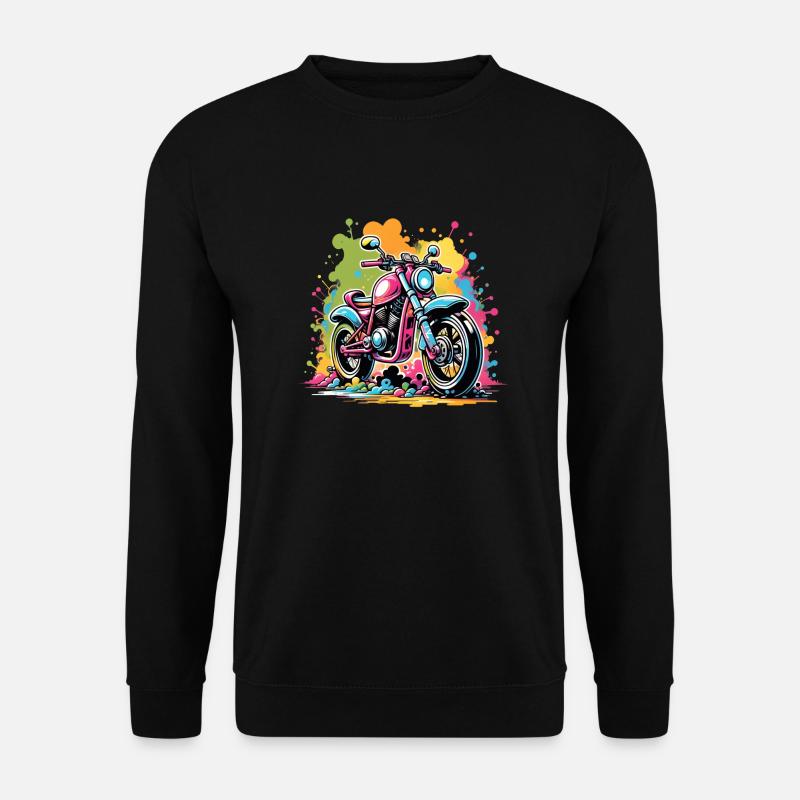 Motorcycle - Biker - Graffiti - Unisex Sweatshirt - black
