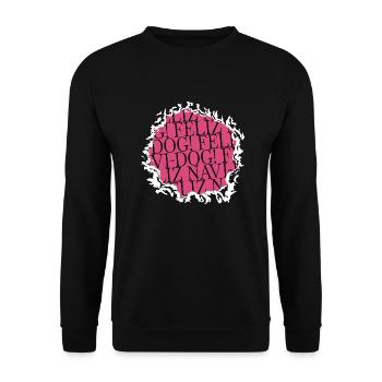 Beard Fun Dinosaur Fairy Tail Computer Lover Jokes - Unisex Sweatshirt - black - Front - Alina (178cm) & Michal (187cm)
