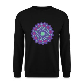 Diwali Indian Festival Laternenfest - Unisex Pullover - Schwarz - Vorne - Alina (178cm) & Michal (187cm)
