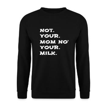 Humor Sayings Go Vegan Veggie Joke Awesome Cool - Unisex Sweatshirt - black - Front - Alina (178cm) & Michal (187cm)