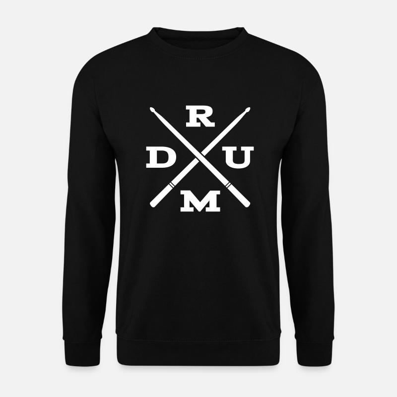 Drum Cross Drummer Drums - Unisex Sweatshirt - black