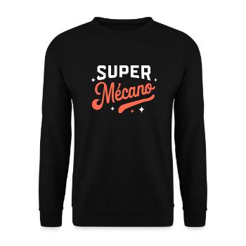 Super mécano - Sweat-shirt Unisexe - noir - Devant - Alina (178cm) & Michal (187cm)
