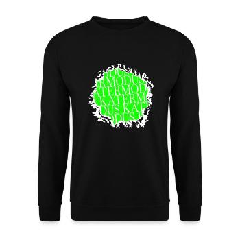 cool humor raubkatze bday katze spaß tier - Unisex Pullover - Schwarz - Vorne - Alina (178cm) & Michal (187cm)