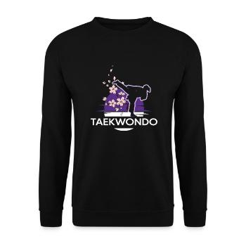 Allkampf Taekwondo-Girl TKD Tae-Kwon-Do - Unisex Pullover - Schwarz - Vorne - Alina (178cm) & Michal (187cm)
