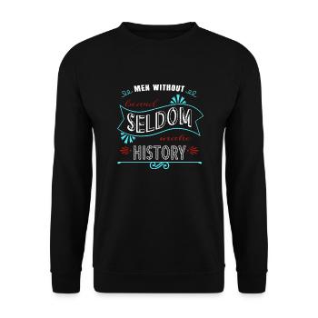 Geek Chubby Chaser Beard Length - Unisex Sweatshirt - black - Front - Alina (178cm) & Michal (187cm)