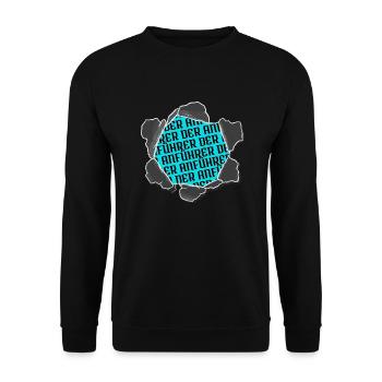 bday spruch cool geburtstagsgeschenk zitat - Unisex Pullover - Schwarz - Vorne - Alina (178cm) & Michal (187cm)