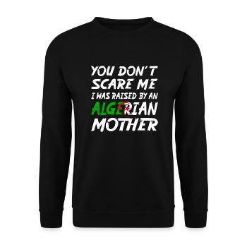 Álgerische Mutter - Unisex Pullover - Schwarz - Vorne - Alina (178cm) & Michal (187cm)