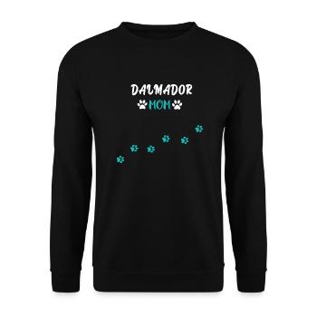 Dalmador Mom I Dalmatiner Labrador Mix - Unisex Pullover - Schwarz - Vorne - Alina (178cm) & Michal (187cm)