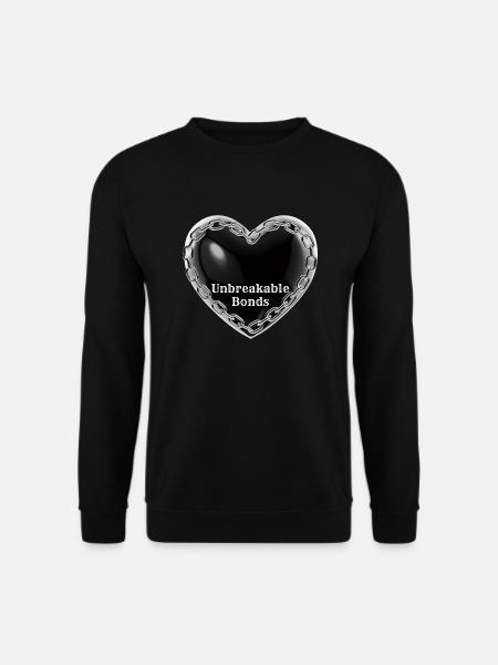 Unbreakable Bonds, black heart - Unisex Sweatshirt - black