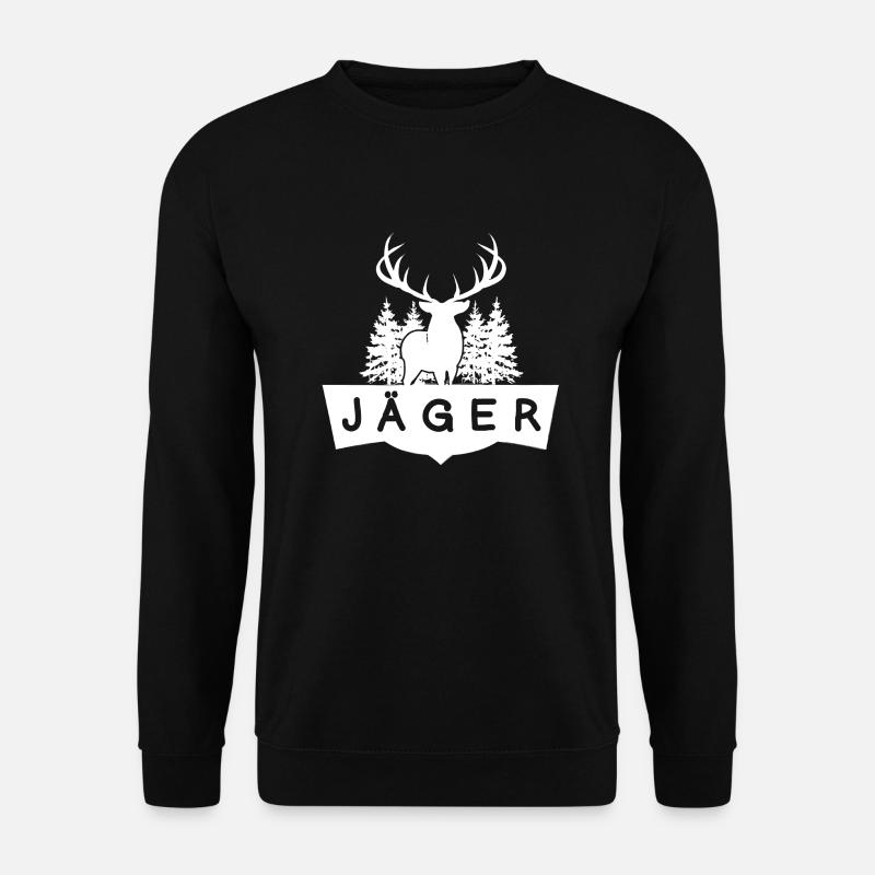 Chasseur de cerfs dans la forêt - Sweat-shirt Unisexe - noir
