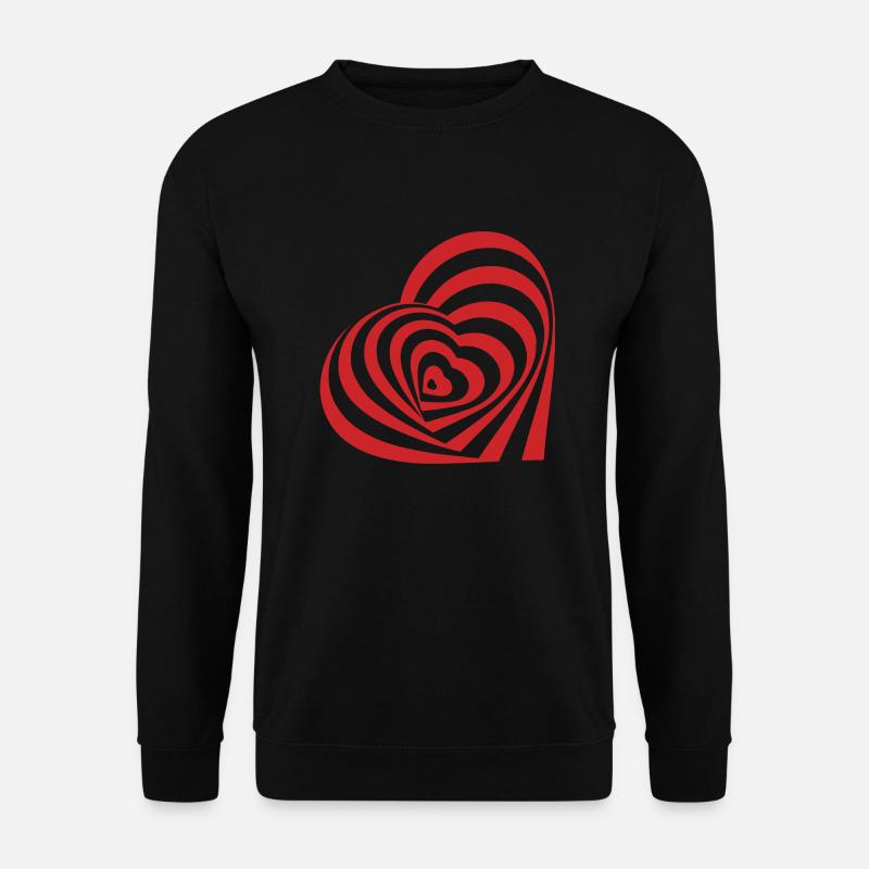 Herz Liebe Moderne Herzen - Unisex Pullover - Schwarz