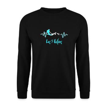 Skier Les 3 Vallées - Sweat-shirt Unisexe - noir - Devant - Alina (178cm) & Michal (187cm)
