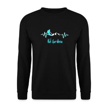 Ski Val Gardena - Sweat-shirt Unisexe - noir - Devant - Alina (178cm) & Michal (187cm)