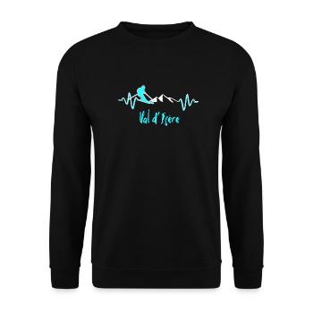 Ski Val d’Isère - Val d isère - Sweat-shirt Unisexe - noir - Devant - Alina (178cm) & Michal (187cm)