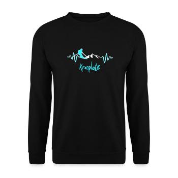 Skiing Plan de Corones - Unisex Sweatshirt - black - Front - Alina (178cm) & Michal (187cm)