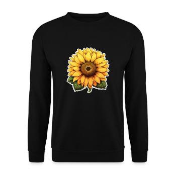 Tournesol - Sweat-shirt Unisexe - noir - Devant - Alina (178cm) & Michal (187cm)