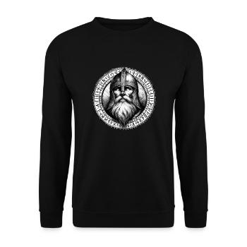 Runenkrieger - Unisex Pullover - Schwarz - Vorne - Alina (178cm) & Michal (187cm)