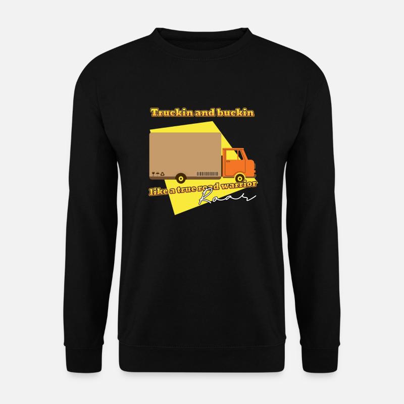 Trucking and buckin - Unisex Pullover - Schwarz