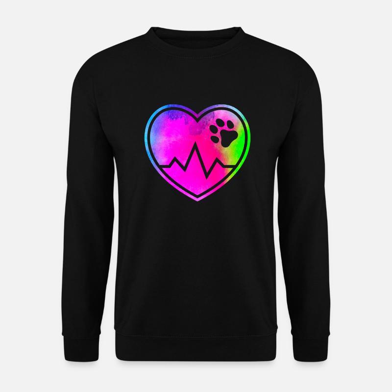 dogherz - Unisex Pullover - Schwarz