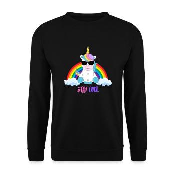Stay Cool - Unisex Sweatshirt - black - Front - Alina (178cm) & Michal (187cm)