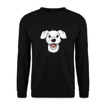 Alfred Portrait - Unisex Sweatshirt - black - Front - Alina (178cm) & Michal (187cm)